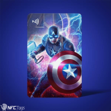 NFC Superhero Business Cards (Captain America) in Dubai - Vkardz
