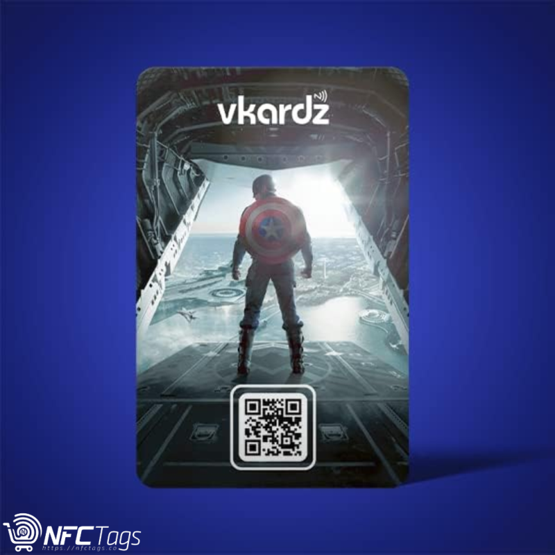 NFC Superhero Business Cards (Captain America) in Dubai - Vkardz