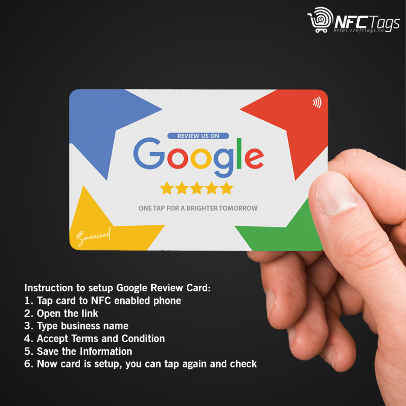 Boost Success with  NFC Google Review Card (9PCs) in Dubai - Smaacaad
