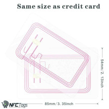 100 Transparent NTAG215 NFC Cards - Blank Matte, 504 Bytes Memory