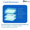 100 Transparent NTAG215 NFC Cards - Blank Matte, 504 Bytes Memory