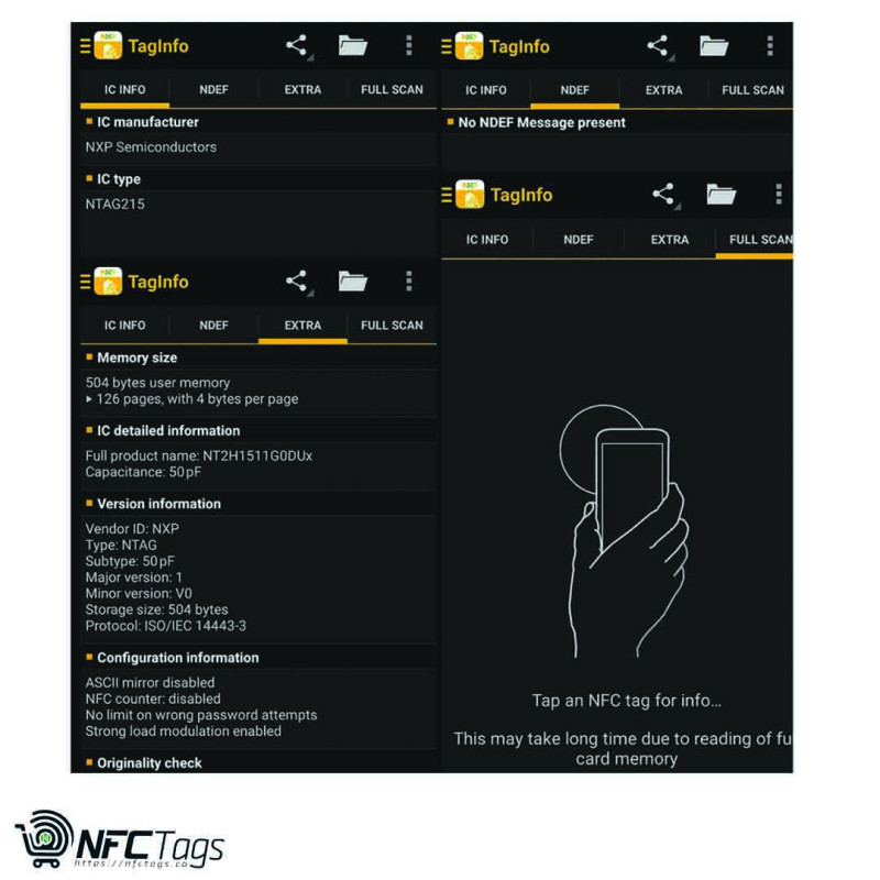100 Transparent NTAG215 NFC Cards - Blank Matte, 504 Bytes Memory