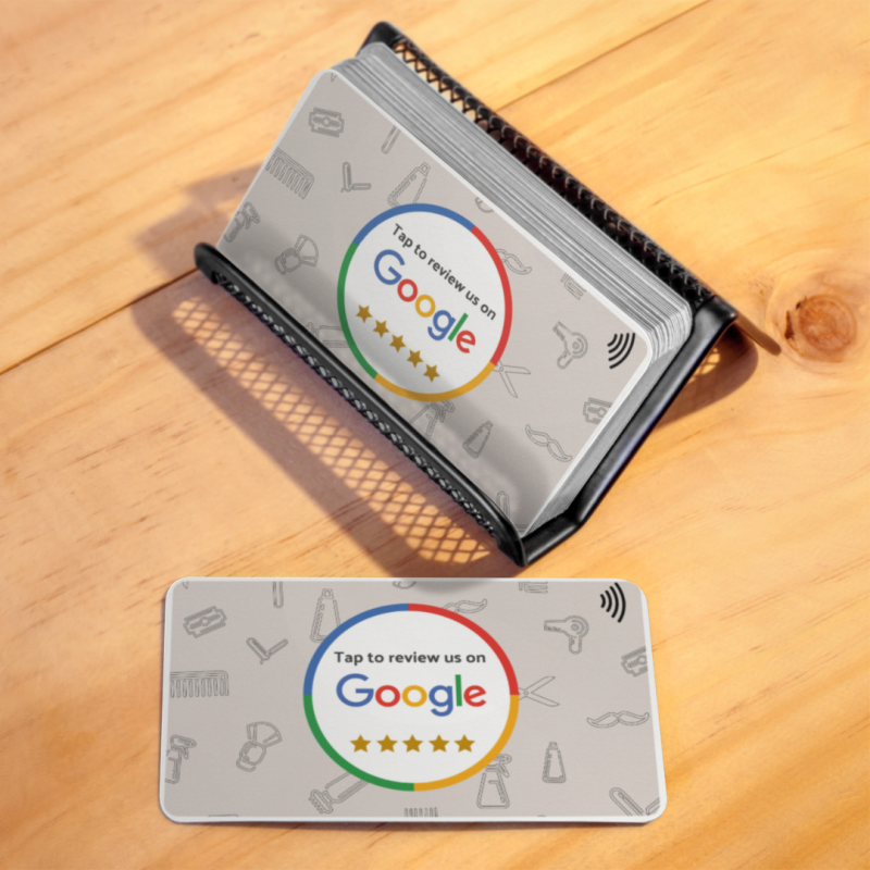 Smaacaad's Google Review Card for Salon. Boost your Business and Give Better Customer Experience. (1PC)