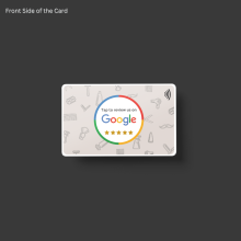 copy of copy of Smaacaad's Google Review Card for Salon. Boost your Business and Give Better Customer Experience. (1PC)