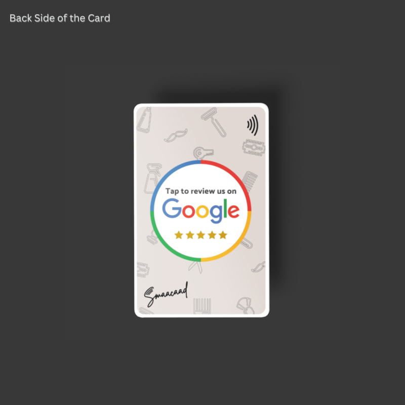 copy of copy of Smaacaad's Google Review Card for Salon. Boost your Business and Give Better Customer Experience. (1PC)