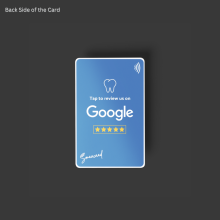 copy of Tap to Review, Smile and Renew with Smaacaad NFC Dentist Google Review Cards!(1PC)