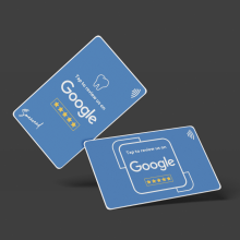 copy of Tap to Review, Smile and Renew with Smaacaad NFC Dentist Google Review Cards!(1PC)