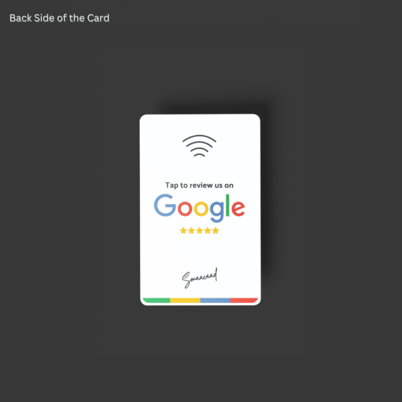 Get feedback faster with Smaacaad Google Review Card with NFC and QR Code! Tap or Scan and boost your business instantly!