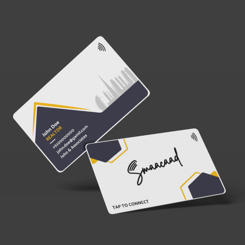 Connect and Grow with Smaacaad Realtors NFC Business Cards in Dubai