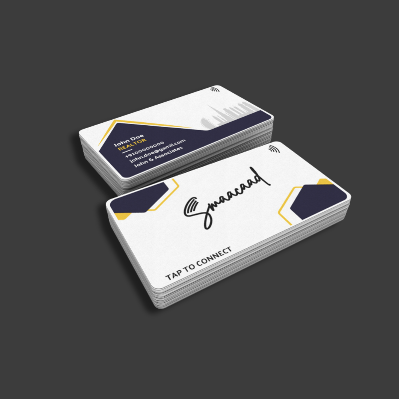 Connect and Grow with Smaacaad Realtors NFC Business Cards in Dubai