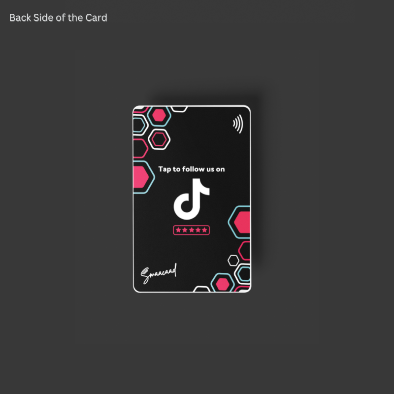 Grow TikTok Follows with Smaacaad NFC TikTok Follow Card in Dubai, UAE