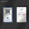 Boost reviews and followers with Smaacaad Google Review + Facebook Follow card with NFC and QR code! Tap or Scan (1PC each)