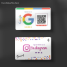 copy of copy of Boost reviews and followers with Smaacaad Google Review + Facebook Follow card with NFC and QR code! Tap or Scan