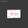 Tap or Scan with Smaacaad Instagram NFC and QR Card in Dubai