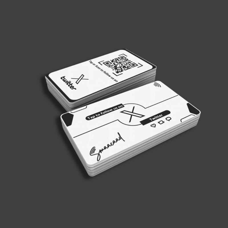 copy of Tap or Scan with Smaacaad Instagram Follow Card with NFC and QR code. Grow followers much faster and easily.(1PC)