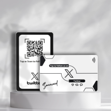 copy of Tap or Scan with Smaacaad Instagram Follow Card with NFC and QR code. Grow followers much faster and easily.(1PC)