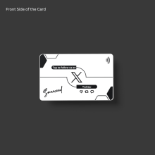 copy of Tap or Scan with Smaacaad Instagram Follow Card with NFC and QR code. Grow followers much faster and easily.(1PC)