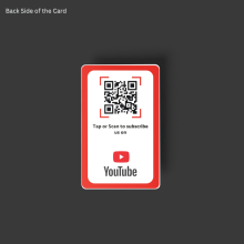 Tap or Scan with Smaacaad Youtube NFC and QR Card in Dubai