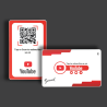 Tap or Scan with Smaacaad Youtube NFC and QR Card in Dubai