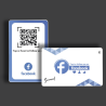 Boost Your Facebook Followers with Smaacaad Facebook NFC and QR Cards - Easy, Fast, and Engaging (1PC