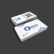 Boost Your Facebook Followers with Smaacaad Facebook NFC and QR Cards - Easy, Fast, and Engaging (1PC