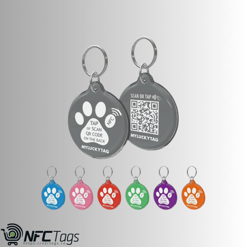 MyLuckyTag NFC Smart Pet Tag with NFC & QR Code in Dubai, UAE