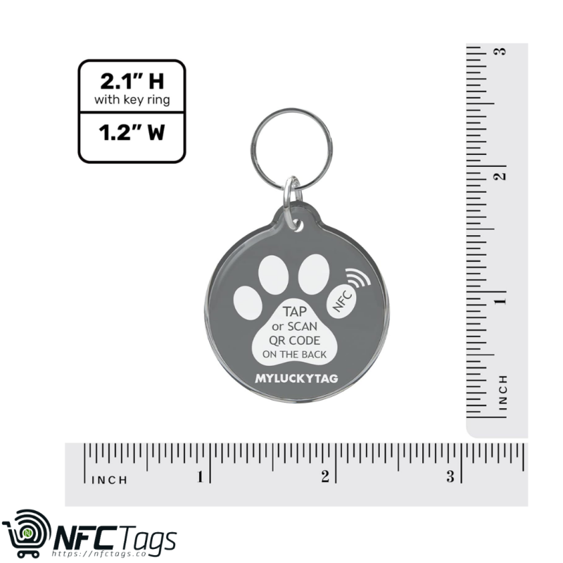 MyLuckyTag NFC Smart Pet Tag with NFC & QR Code in Dubai, UAE