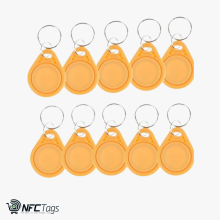 100 Waterproof Yellow NFC RFID Keyfobs in Abu Dhabi, Dubai, UAE