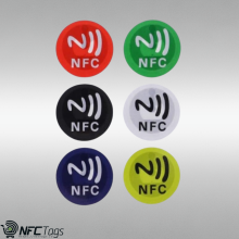 Multicolor pack of 6 NFC Stickers 30mm in Abu Dhabi, Dubai, UAE