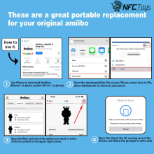 NFC Stickers NXP NTAG215 (Round 1in) Compatible with Amiibo in Dubai