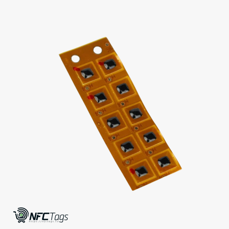 10PCS 5mm NFC 213 Chip Tags - Mini Bluetooth Pairing Stickers & Programmable RFID Access Control