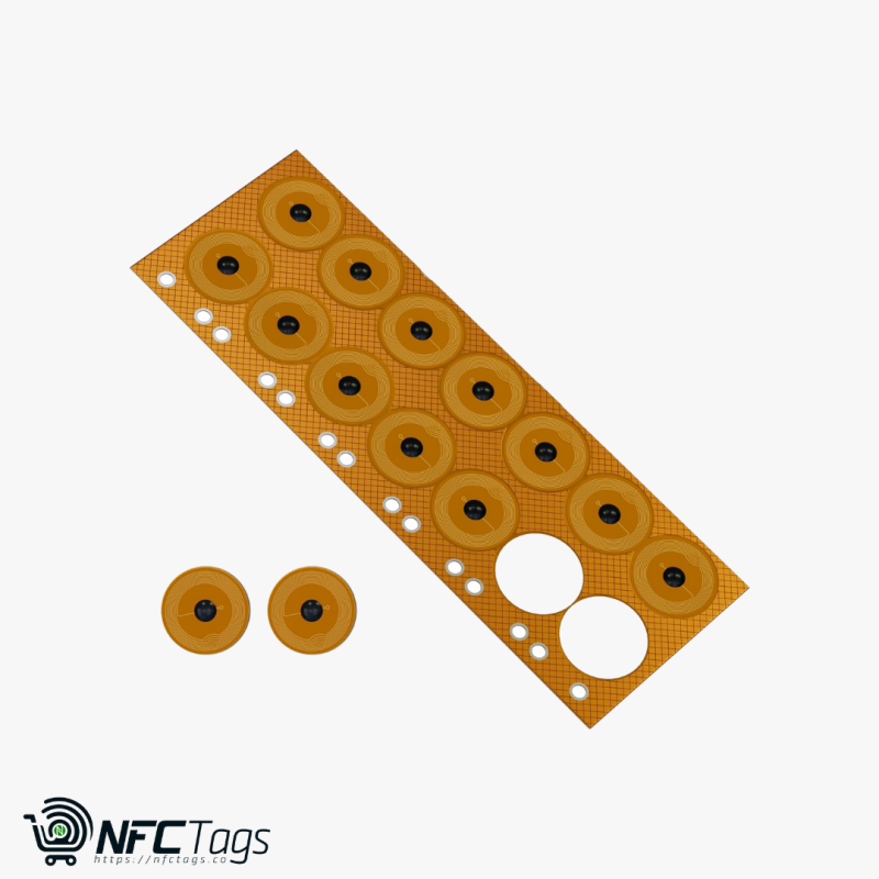 Pack of 10 NFC NTAG215 FPC Mini Flexible Stickers in, Dubai, UAE