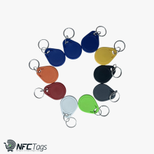 Enhance access with Pack of 10 Waterproof NFC Keyfobs ABS in Dubai