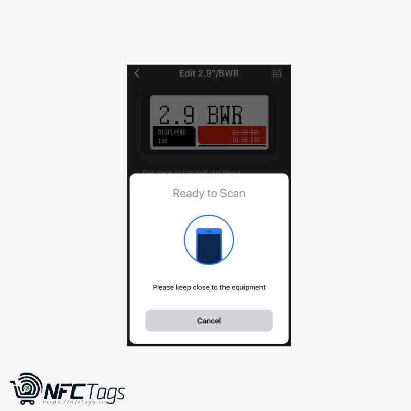 Electronic Shelf Label Digital Price Tag  2.9" NFC in Dubai, UAE