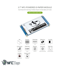 Wireless NFC-Powered E-Paper Display in Dubai - Waveshare 2.7 Inch