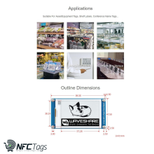 Wireless NFC-Powered E-Paper Display in Dubai - Waveshare 2.7 Inch