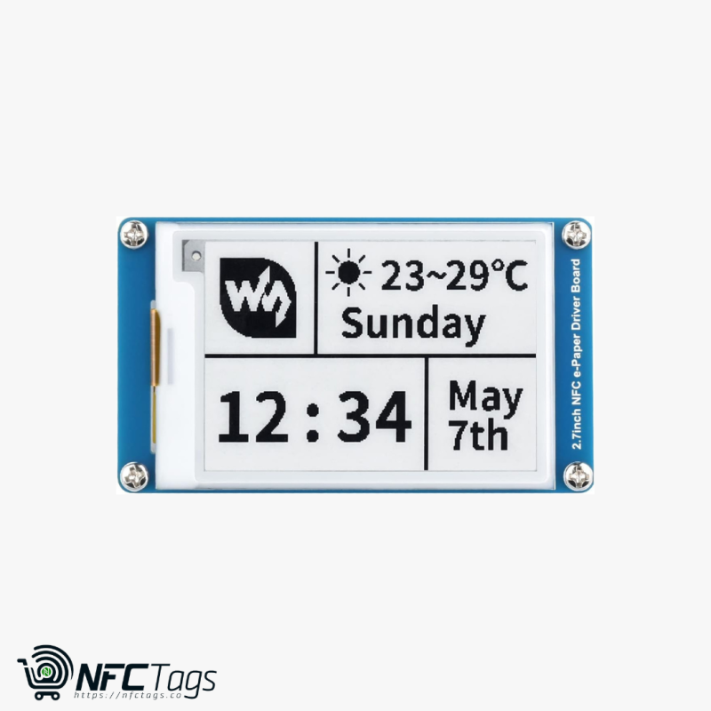 Wireless NFC-Powered E-Paper Display in Dubai - Waveshare 2.7 Inch