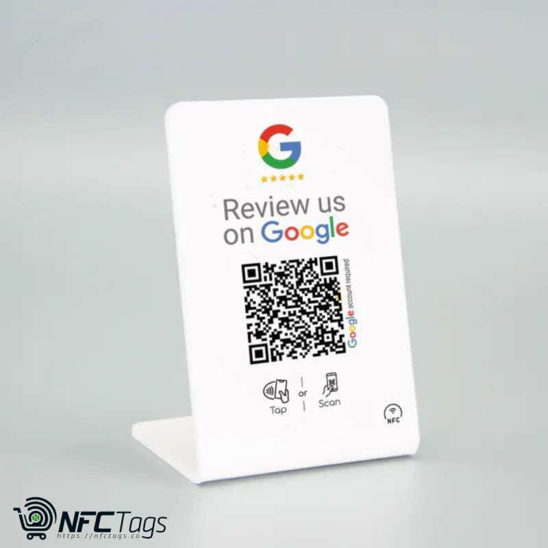 Boost Google Reviews with NFC & QR Code Stand in Dubai, UAE