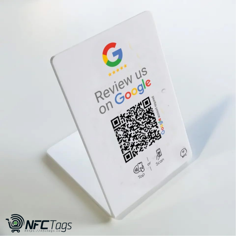 Boost Google Reviews with NFC & QR Code Stand in Dubai, UAE