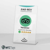 Boost Reviews Zad Rev TripAdvisor NFC Stand in Dubai - iOS/Android