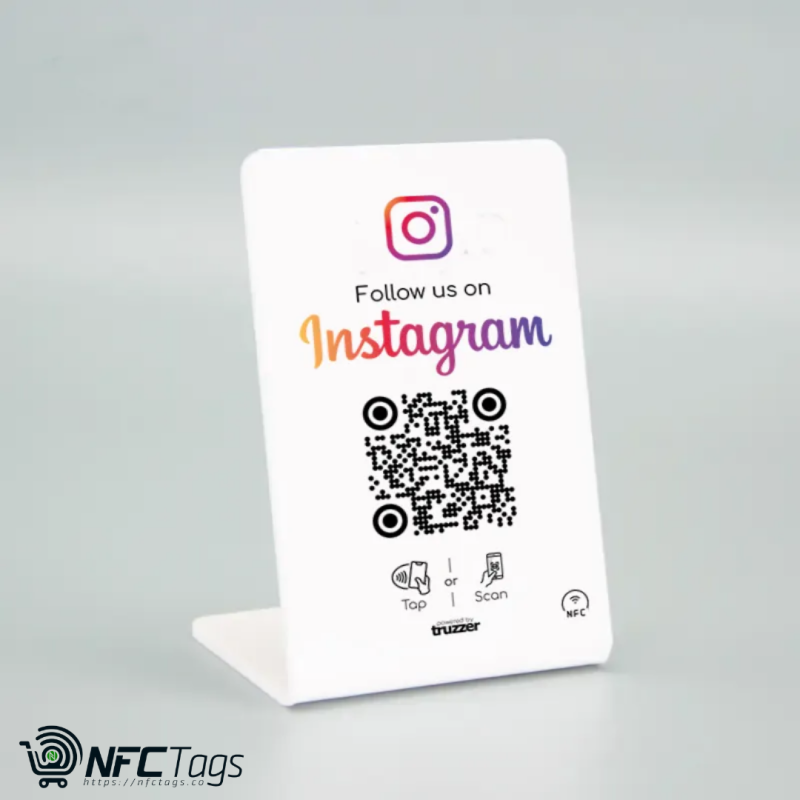 Boost Instagram Followers with Zad NFC Stand in Dubai - iOS/Android