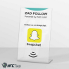 Boost Your Snapchat Following with Zad Surf's NFC Stand in Dubai, UAE