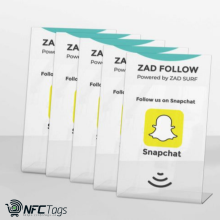 Boost Your Snapchat Following with Zad Surf's NFC Stand in Dubai, UAE