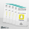 Boost Your Snapchat Following with Zad Surf's NFC Stand in Dubai, UAE