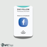 Zad Follow. Facebook Follows NFC Card from (Zad Surf) allowing you boosting Follows - iOS and Android