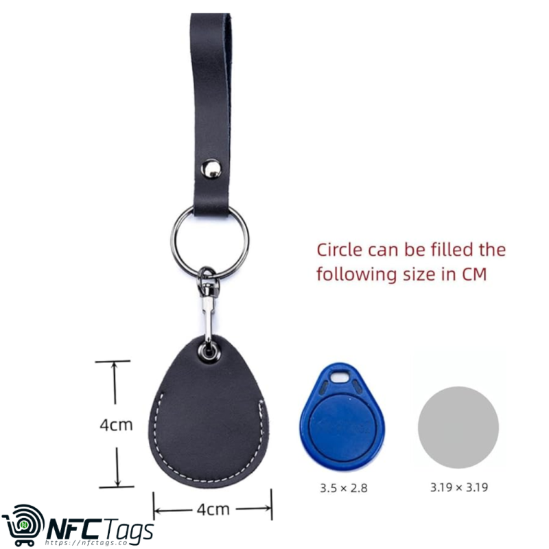 Stylish Leather Key Fobs & Smart Card Holder NFC Tags in Dubai, UAE