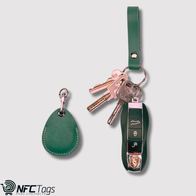 Stylish Leather Key Fobs & Smart Card Holder NFC Tags in Dubai, UAE
