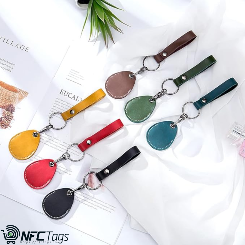Stylish Leather Key Fobs & Smart Card Holder NFC Tags in Dubai, UAE