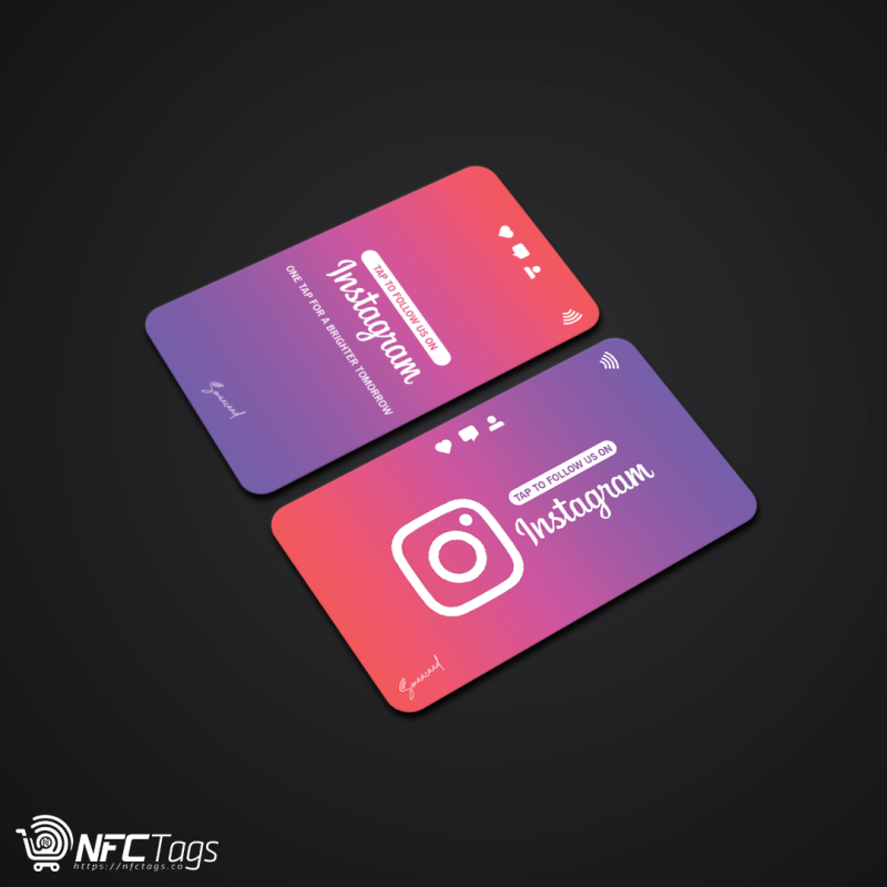 Smaacaad NFC Instagram Follow Cards in Dubai - Tap to Grow