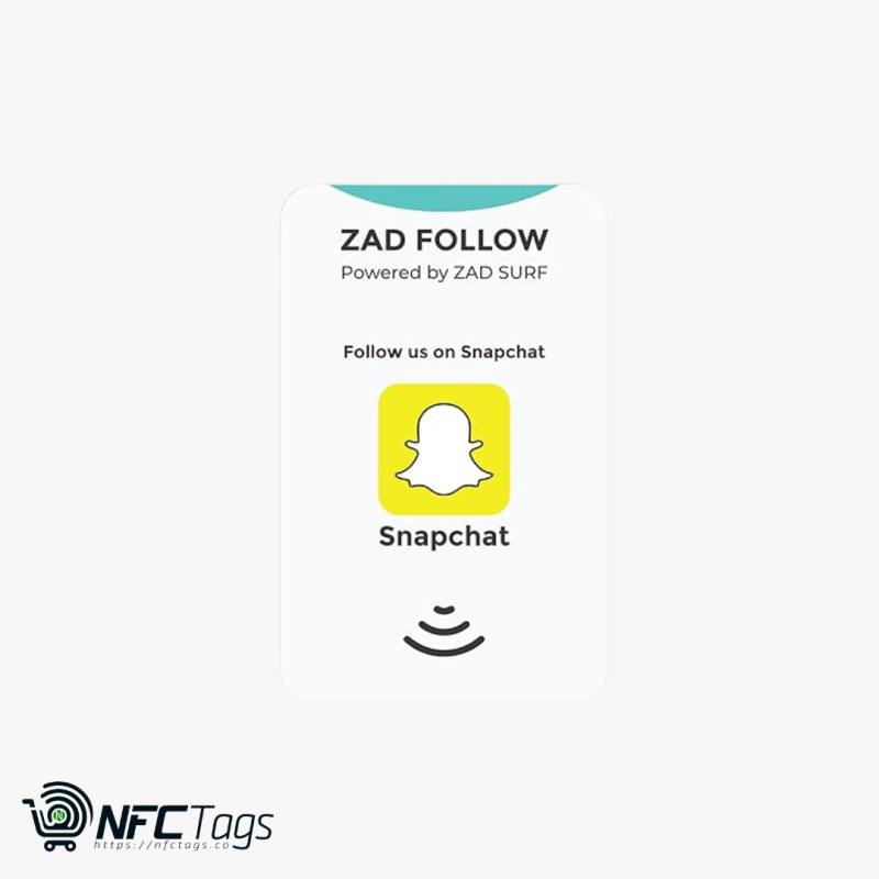 Boost Follows with Snapchat Follow NFC Card for iOS & Android in Dubai